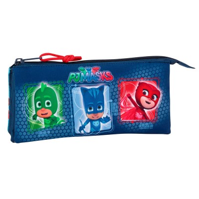 Estojo 3 compartimentos PJ Masks - Hero