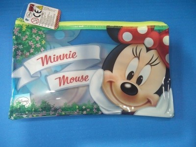 Estojo bolsa necessaire transparente Disney Minnie