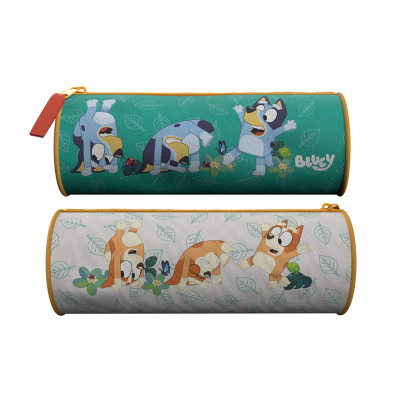 Estojo Cilíndrico Bluey e Bingo 22cm