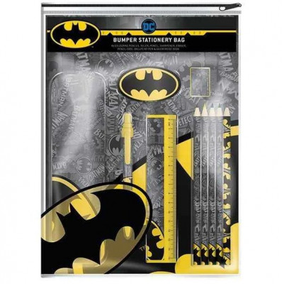 Estojo + Conjunto Papelaria Batman