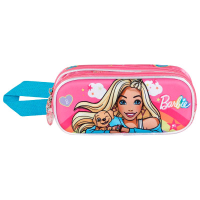 Estojo Duplo 3D Barbie Rainbow