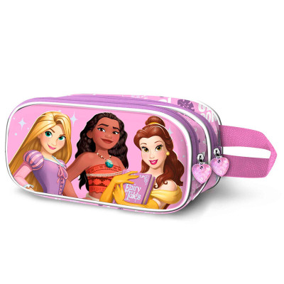 Estojo Duplo 3D Princesas Disney Girl Power