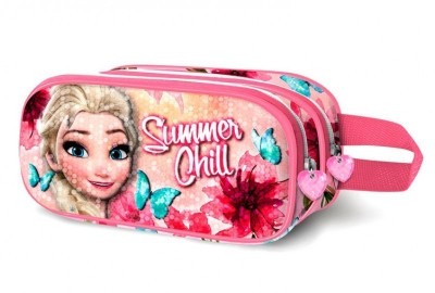 Estojo escolar duplo 3D Frozen Disney - Summer Chill