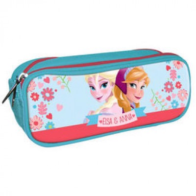 Estojo Escolar duplo Frozen Sisters Love
