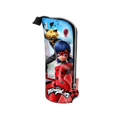 Estojo escolar LadyBug e Cat Noir