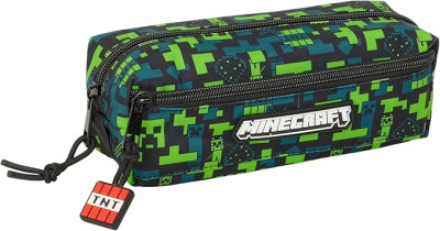 Estojo Escolar Minecraft Triplo Elastico