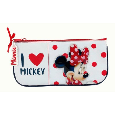 Estojo escolar plano Disney Minnie I Love Mickey