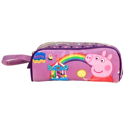 Estojo escolar Porquinha Peppa Rainbow