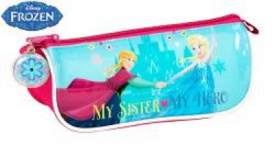 Estojo Escolar triangular Frozen Sisters Forever Flower