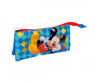 Estojo escolar triplo Mickey Color Diamond