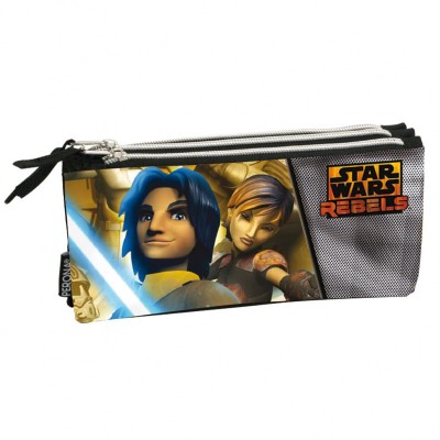 Estojo Escolar triplo Star Wars Rebels Republic