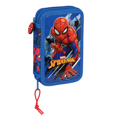 Estojo Plumier duplo 28 peças Spiderman Great Power