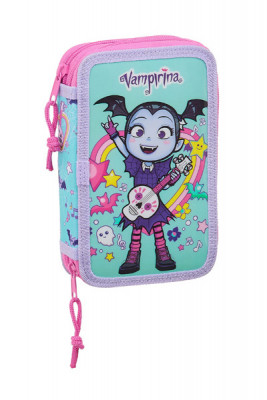 Estojo Plumier duplo 28 peças Vampirina Rockin