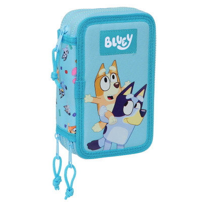 Estojo Plumier triplo 36 peças Bluey Friends