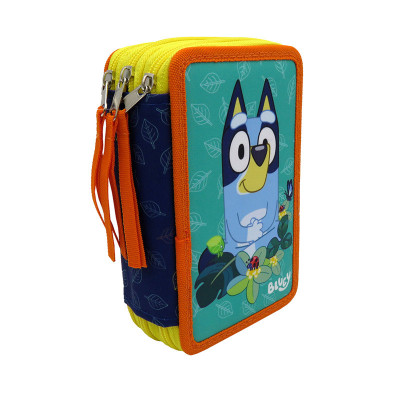 Estojo Plumier Triplo Completo Bluey