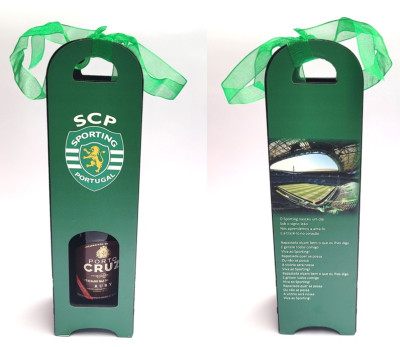 Estojo Sporting Miniatura c/ Vinho do Porto