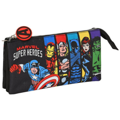 Estojo Triplo Avengers Super Heroes