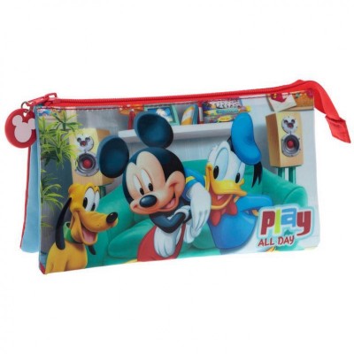Estojo triplo de Mickey - Play
