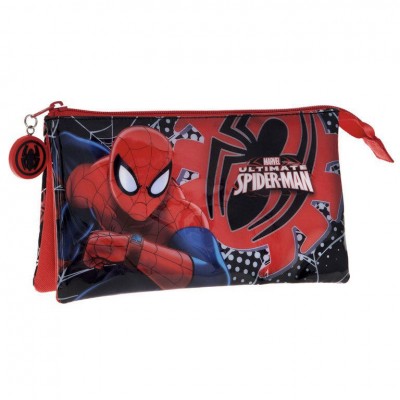 Estojo triplo homem aranha ultimate black