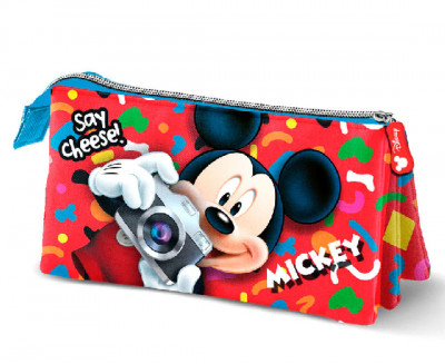 Estojo Triplo Mickey Say Cheese