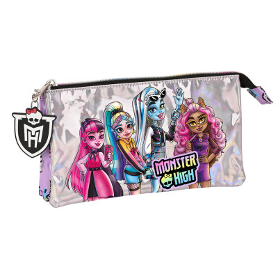 Estojo Triplo Monster High Best Boos