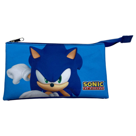 Estojo Triplo Para Lápis Do Sonic The Hedgehog