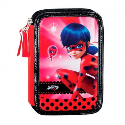Estojo triplo Plumier Ladybug Chique