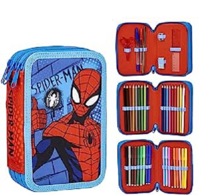 Estojo Triplo Plumier Spiderman Marvel