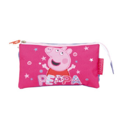 Estojo Triplo Porquinha Peppa Stars