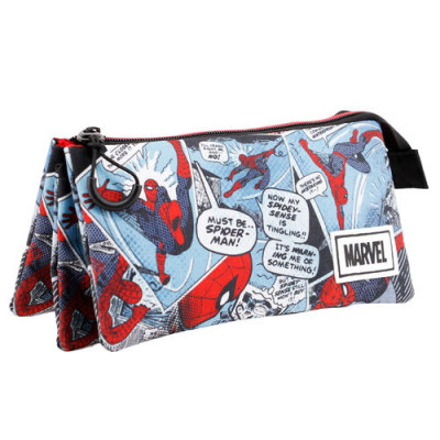 Estojo Triplo Spiderman Brush