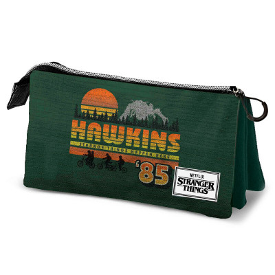 Estojo Triplo Stranger Things Hawkins