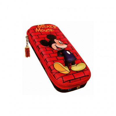 Estojo vermelho Mickey Mouse