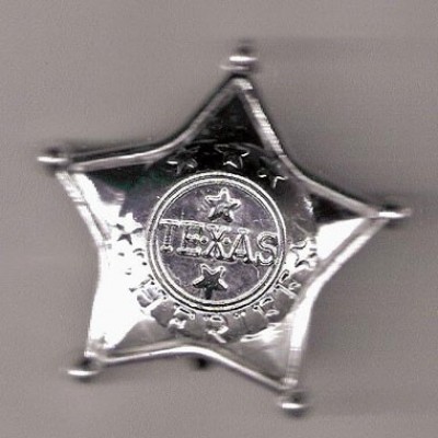 Estrela xerife em plástico
