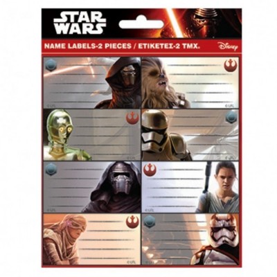 Etiquetas autocolantes star wars