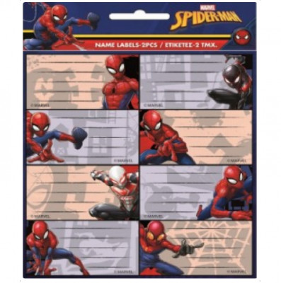 Etiquetas Identificativas do Spiderman
