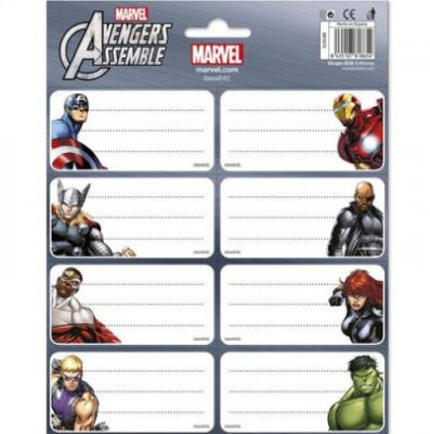 Etiquetas Identificativas dos Avengers