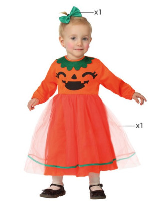 Fato Abóbora Halloween Bebé