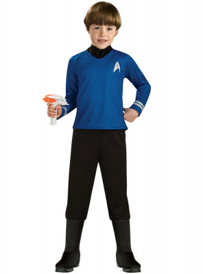 Fato azul do Spock Star Trek para menino