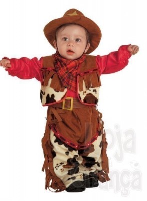 Fato carnaval bebé cowboy