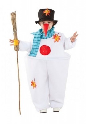 Fato Carnaval Boneco de Neve