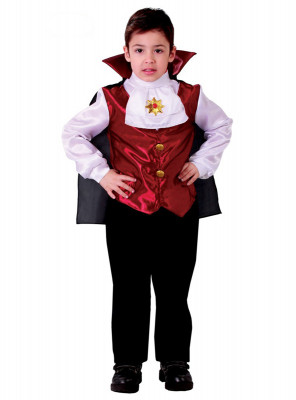 Fato Carnaval Criança Menino Vampiro
