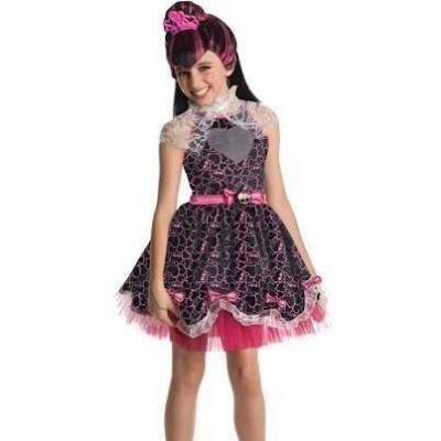 Fato Carnaval e Peruca Monster High Draculaura Sweet 1600