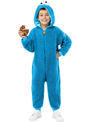 Fato Carnaval Macacão - Monstro das Bolachas Rua Sésamo