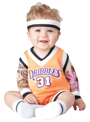 Fato de jogador de basquete para bebé