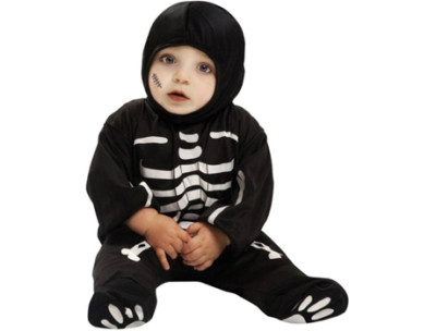Fato esqueleto para bebé halloween
