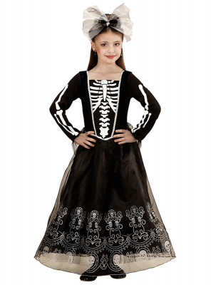 Fato Lady de Esqueleto halloween