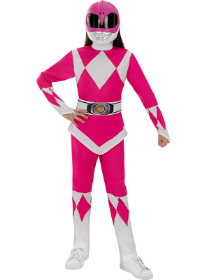 Fato Power Rangers Cor de Rosa