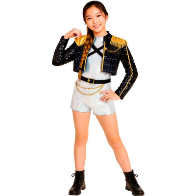 Fato Silver Leader Rumi Guerreiras do K-Pop