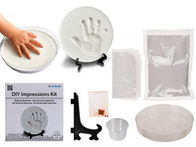 Fazer Moldura de gesso mão pé bebé