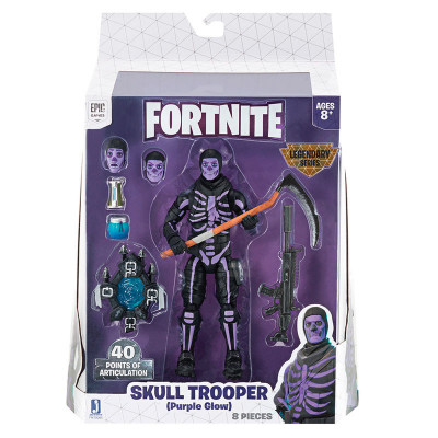 Figura + Acessórios Fortnite Skull Trooper - Purple Glow